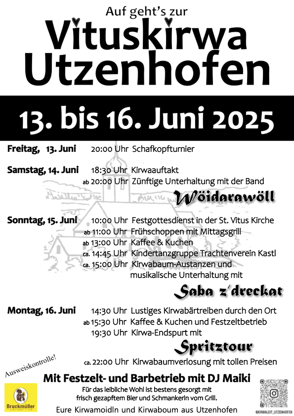 Kirwa Plakat Utzenhofen_mit Programm 2025.png